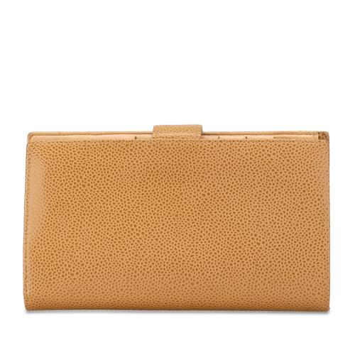 Chanel CC Caviar Leather Long Wallet