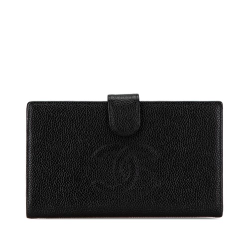 Chanel CC Caviar Long Wallet