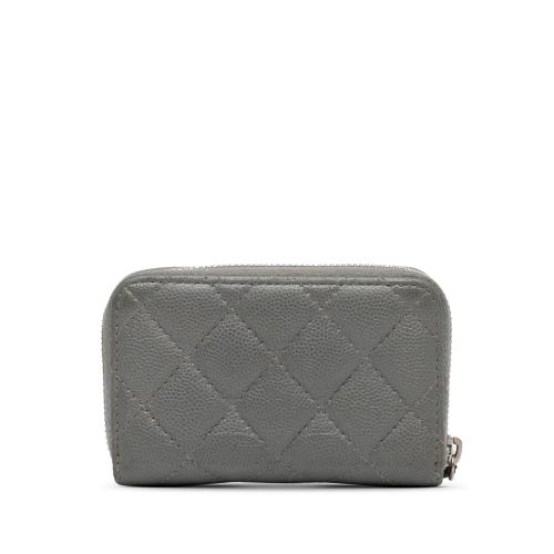 Chanel CC Caviar Zip Coin Pouch