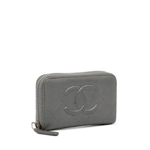 Chanel CC Caviar Zip Coin Pouch