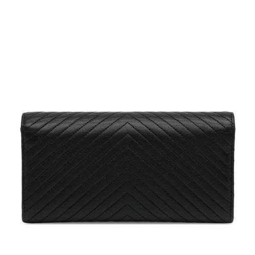 Chanel CC Chevron Lambskin Long Wallet