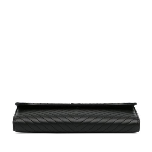 Chanel CC Chevron Lambskin Long Wallet