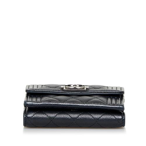 Chanel Caviar Boy Trifold Wallet