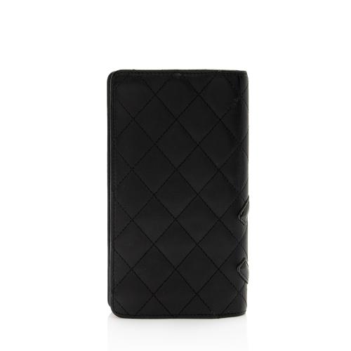 Chanel Lambskin Ligne Cambon Bi-Fold Wallet