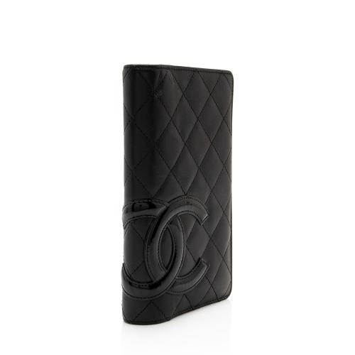 Chanel Lambskin Ligne Cambon Bi-Fold Wallet