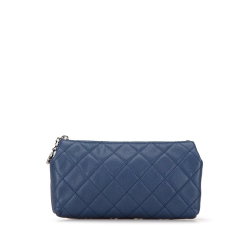 Chanel Quilted Caviar Pouch