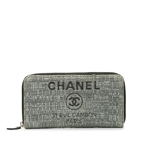 Chanel Tweed Deauville Continental Wallet