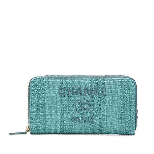 Chanel Tweed Deauville Continental Wallet