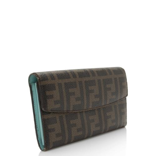 Fendi Zucca Continental Wallet