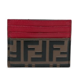 Fendi Zucca  Embossed Card Holder