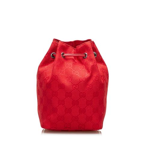 Gucci GG Canvas Drawstring Pouch