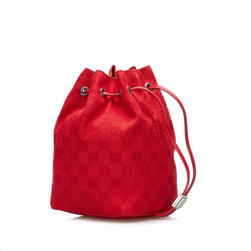 Gucci GG Canvas Drawstring Pouch