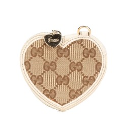 Gucci GG Canvas Heart Pouch