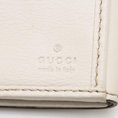 Gucci GG Canvas Heart Script Continental Wallet