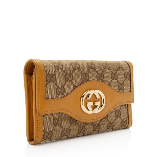 Gucci GG Canvas Leather Sukey Wallet