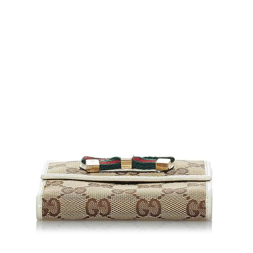 Gucci GG Canvas Web Small Wallet