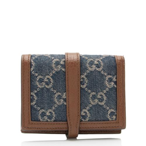 Gucci GG Denim Jackie 1961 Card Case