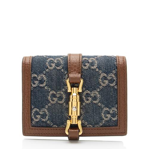 Gucci GG Denim Jackie 1961 Card Case