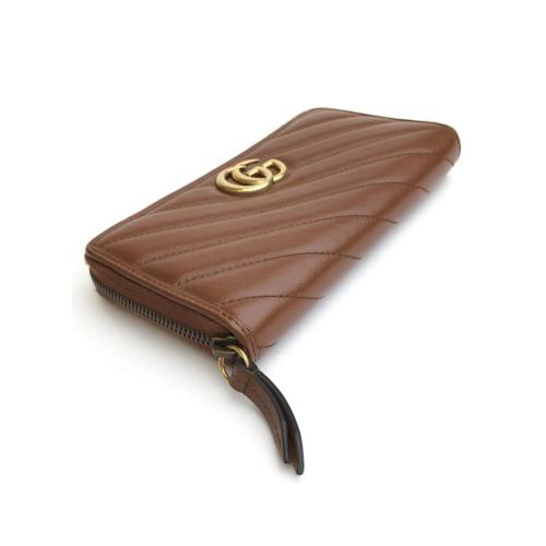 Gucci GG Marmont Leather Zip Around Wallet