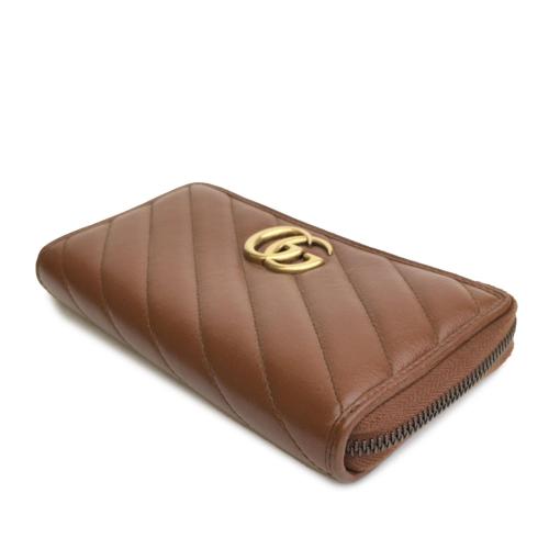 Gucci GG Marmont Leather Zip Around Wallet