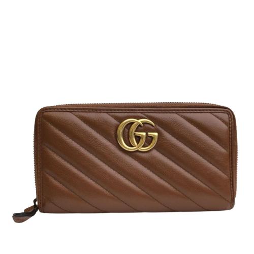 Gucci GG Marmont Leather Zip Around Wallet