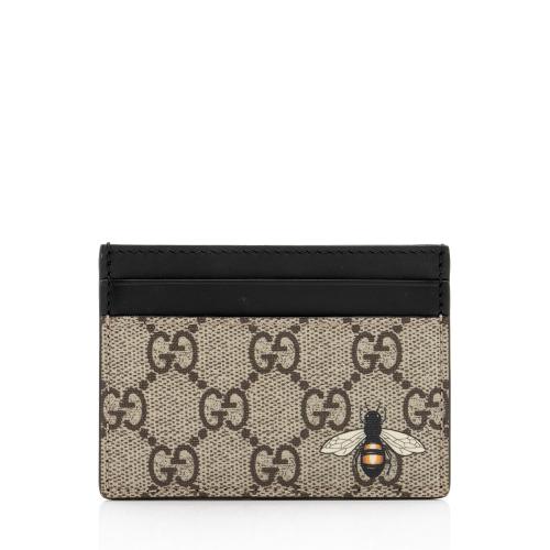 Gucci GG Supreme Bee Card Holder