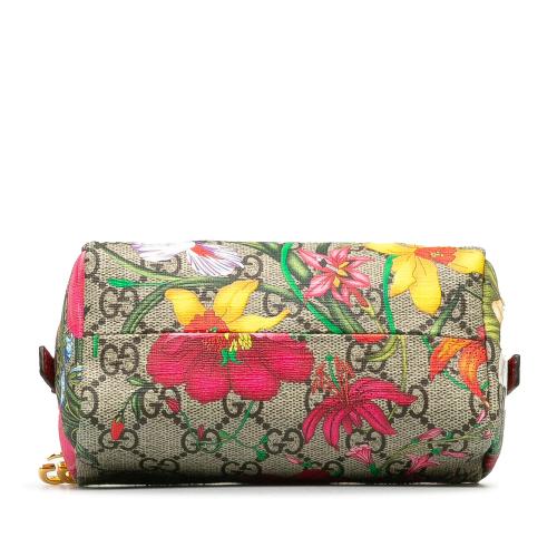 Gucci GG Supreme Flora Ophidia Cosmetic Case