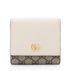 Gucci GG Supreme GG Marmont Compact Wallet