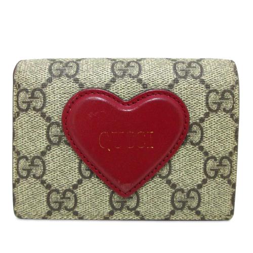 Gucci GG Supreme Heart Bifold Wallet