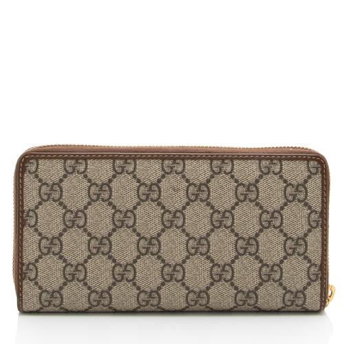 Gucci GG Supreme Horsebit 1955 Zip Around Wallet