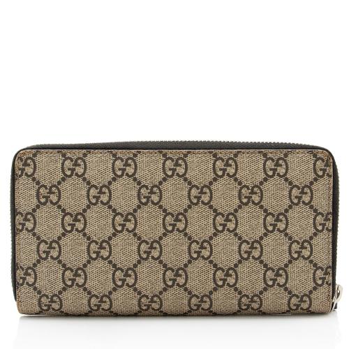 Gucci GG Supreme Kingsnake Zip Around Wallet