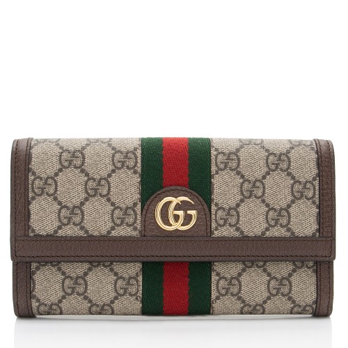 Gucci GG Supreme Ophidia Continental Wallet