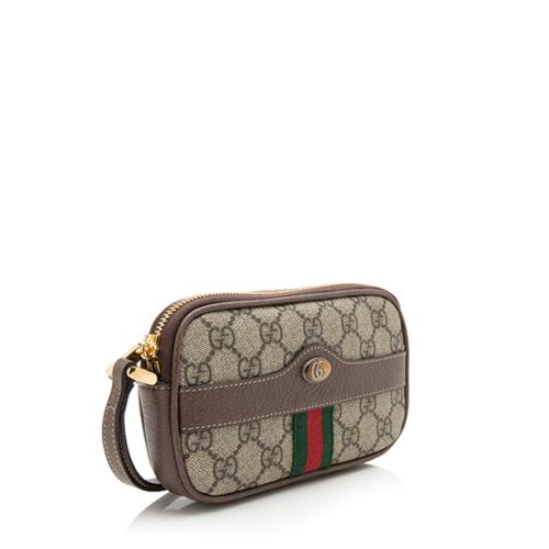 Gucci GG Supreme Ophidia Wristlet