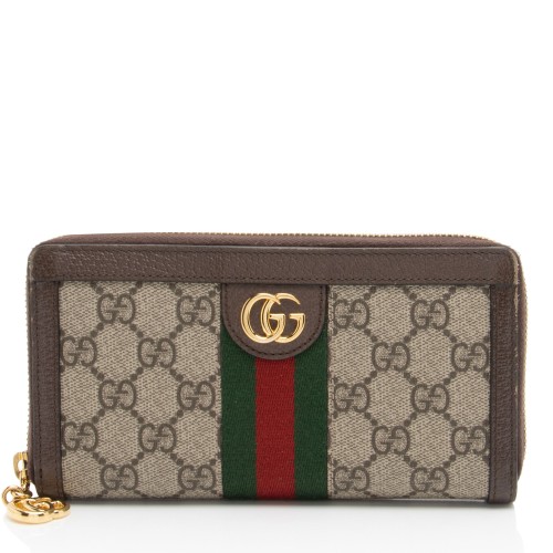 Gucci GG Supreme Ophidia Zip Around Wallet