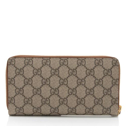 Gucci GG Supreme Zip Around Wallet