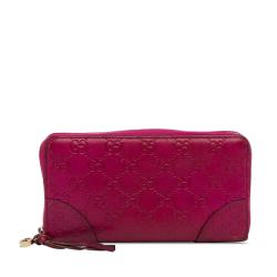 Gucci Guccissima Bree Zip Around Long Wallet