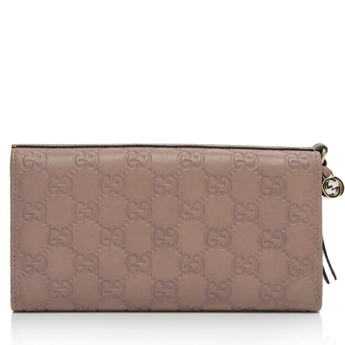 Gucci Guccissima Leather Bree Continental Wallet