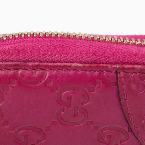 Gucci Guccissima Leather Bree Zip Around Wallet