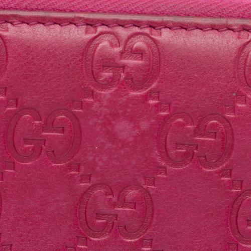 Gucci Guccissima Leather Bree Zip Around Wallet