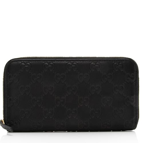 Gucci Guccissima Leather Zip Around Wallet