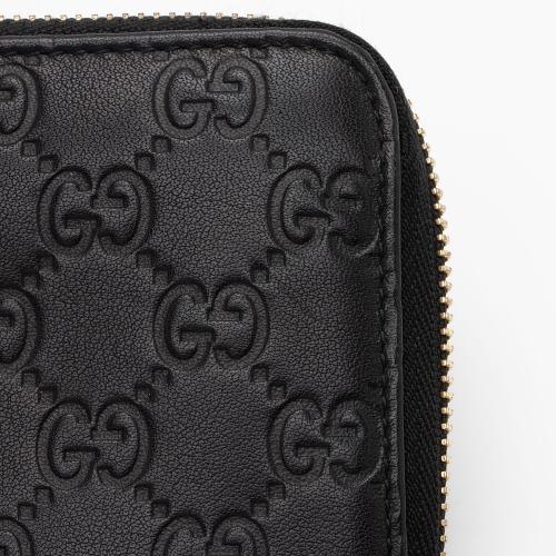 Gucci Guccissima Leather Zip Around Wallet