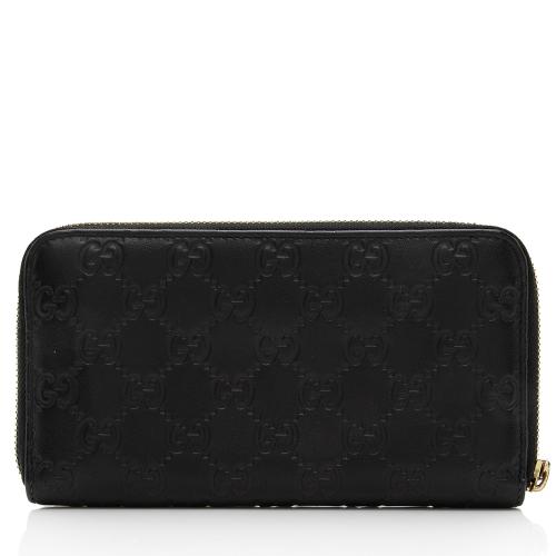 Gucci Guccissima Leather Zip Around Wallet