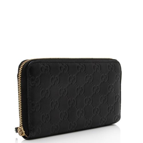 Gucci Guccissima Leather Zip Around Wallet