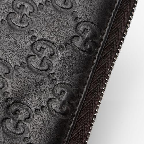 Gucci Guccissima Leather Zip Around Wallet