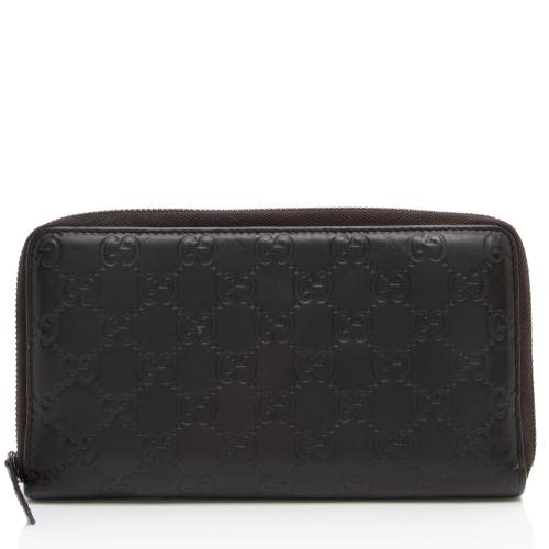 Gucci Guccissima Leather Zip Around Wallet