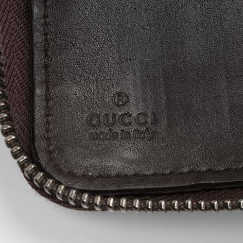 Gucci Guccissima Leather Zip Around Wallet