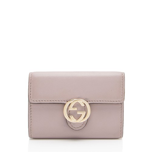 Gucci Leather Interlocking G 6 Key Holder