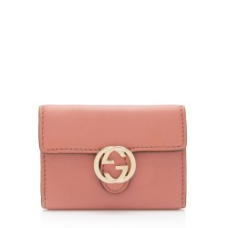 Gucci Leather Interlocking G 6 Key Holder