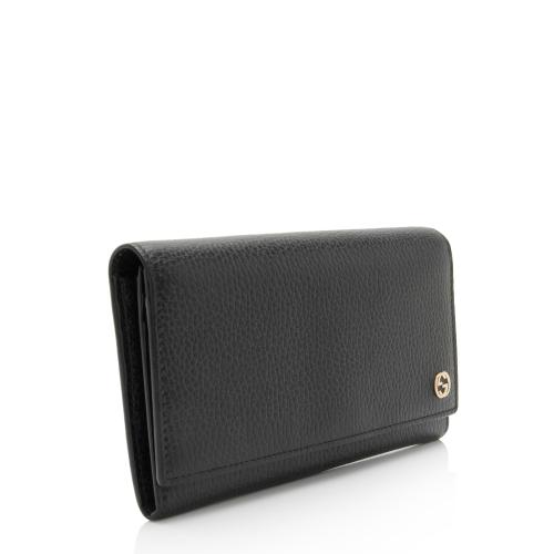 Gucci Leather Interlocking G Betty Continental Wallet