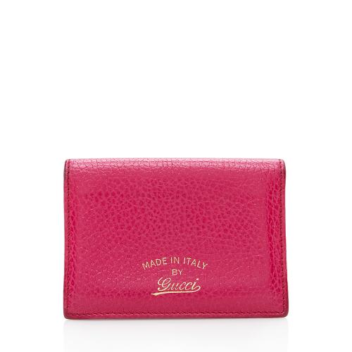 Gucci Leather Swing Card Case